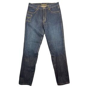 Kimes Men’s Ranch Thomas Jeans Size 35x38 Straight Leg Blue Denim Dark Wash USA